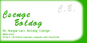 csenge boldog business card